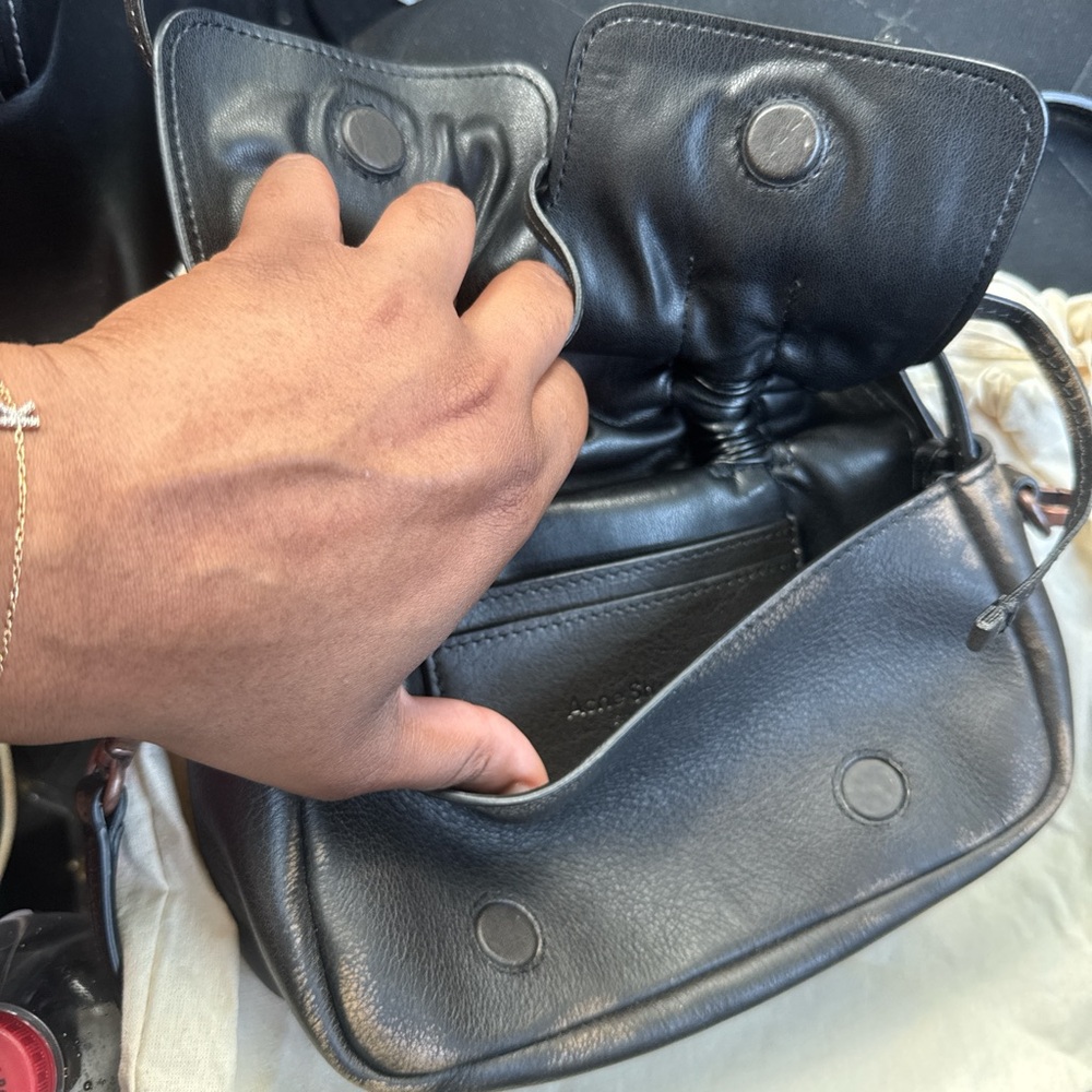 Acne Studios Brown Leather Bag - Picture 4 of 5